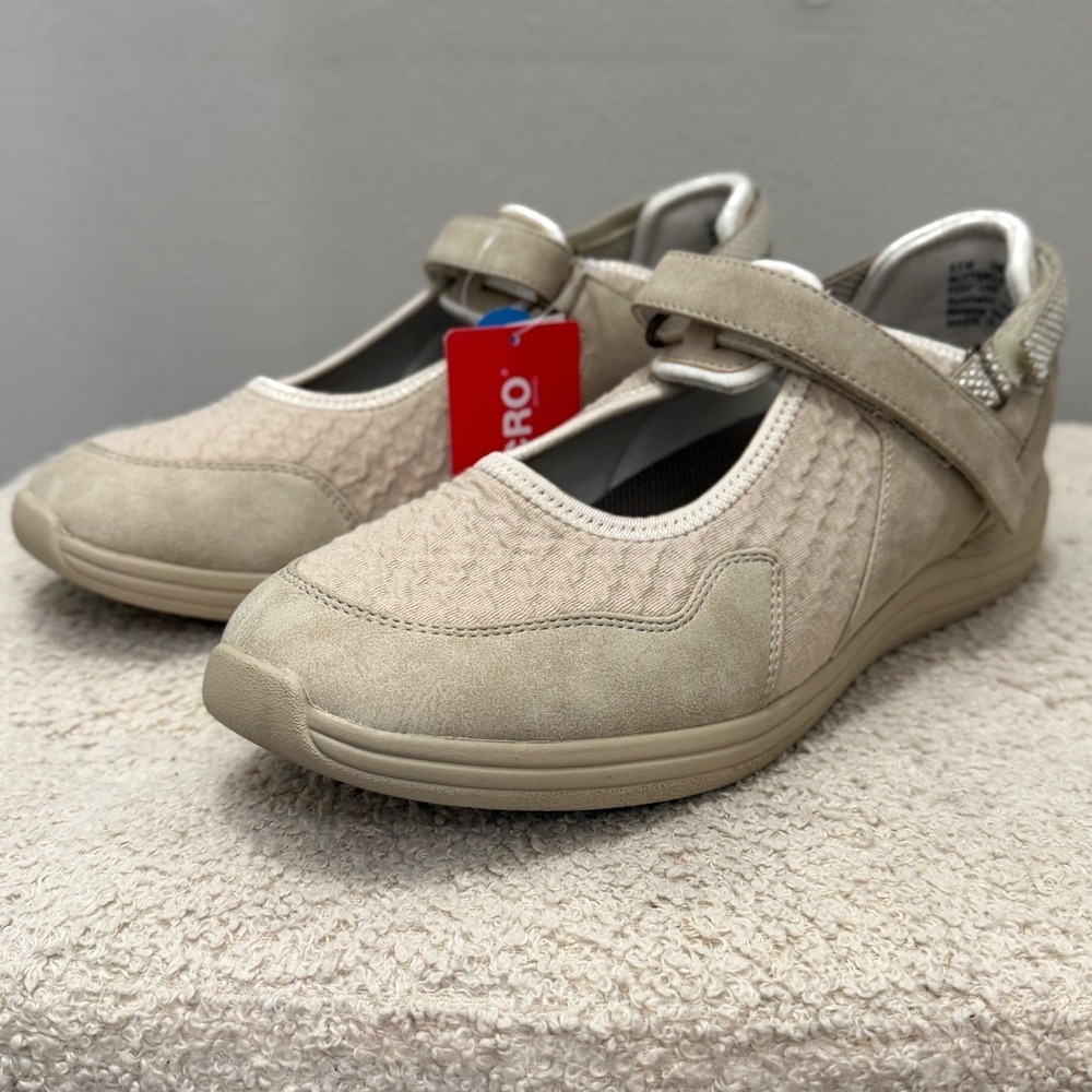 Drew Buttercup Beige Mary Jane Sneakers Gorpcore Minimalist Walking Shoes 9.5M